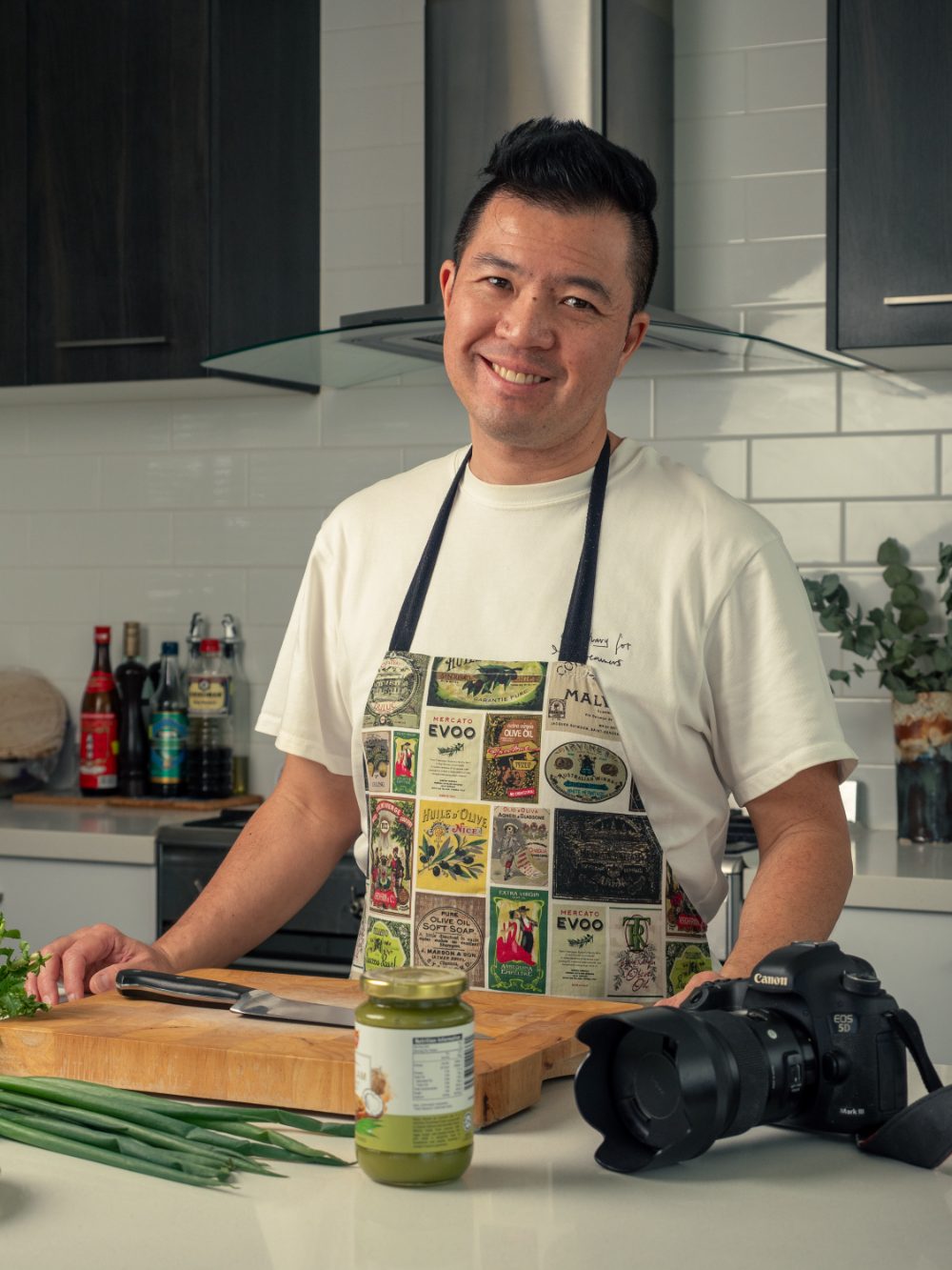 Thomas in his kitchen
